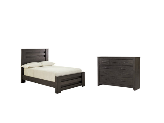 Brinxton Full Panel Bed with Dresser Cloud 9 Mattress & Furniture