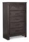 Brinxton Full Panel Headboard with Mirrored Dresser, Chest and 2 Nightstands Cloud 9 Mattress & Furniture