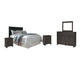 Brinxton King/California King Panel Headboard with Mirrored Dresser and 2 Nightstands Cloud 9 Mattress & Furniture