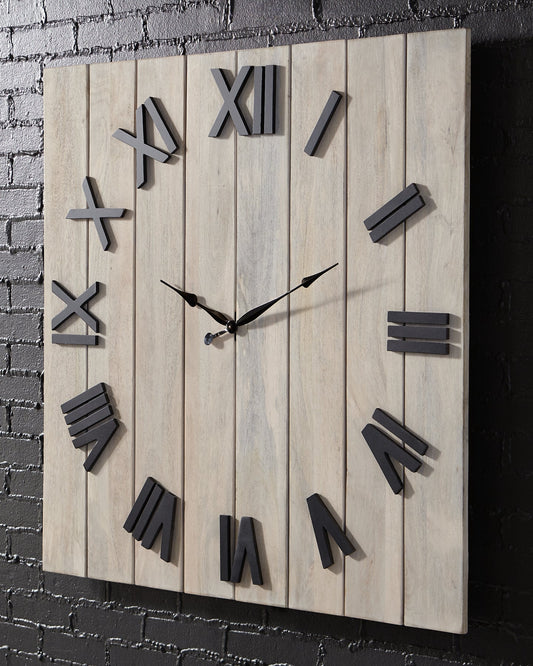 Bronson Wall Clock Cloud 9 Mattress & Furniture
