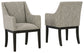 Burkhaus Dining UPH Arm Chair (2/CN) Cloud 9 Mattress & Furniture