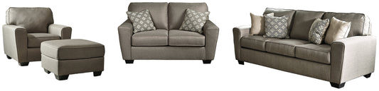 Calicho Sofa, Loveseat, Chair and Ottoman Cloud 9 Mattress & Furniture