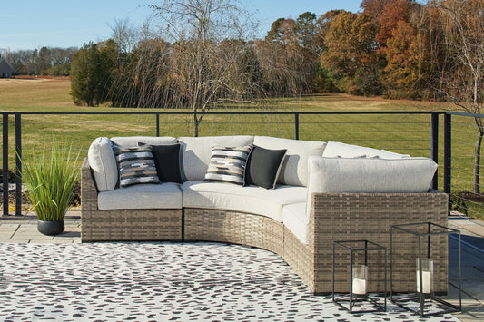 Calworth 3-Piece Outdoor Sectional Cloud 9 Mattress & Furniture