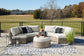 Calworth 4-Piece Outdoor Sectional Cloud 9 Mattress & Furniture