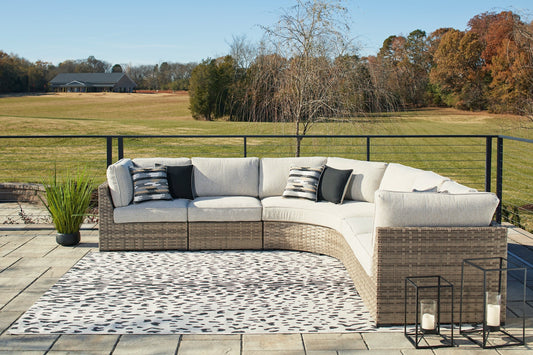 Calworth 5-Piece Outdoor Sectional Cloud 9 Mattress & Furniture