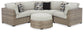 Calworth 5-Piece Outdoor Sectional with Ottoman Cloud 9 Mattress & Furniture