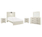 Cambeck Full Panel Bed with Mirrored Dresser and 2 Nightstands Cloud 9 Mattress & Furniture