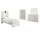 Cambeck Twin Panel Bed with Mirrored Dresser and Chest Cloud 9 Mattress & Furniture