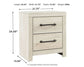 Cambeck Two Drawer Night Stand Cloud 9 Mattress & Furniture