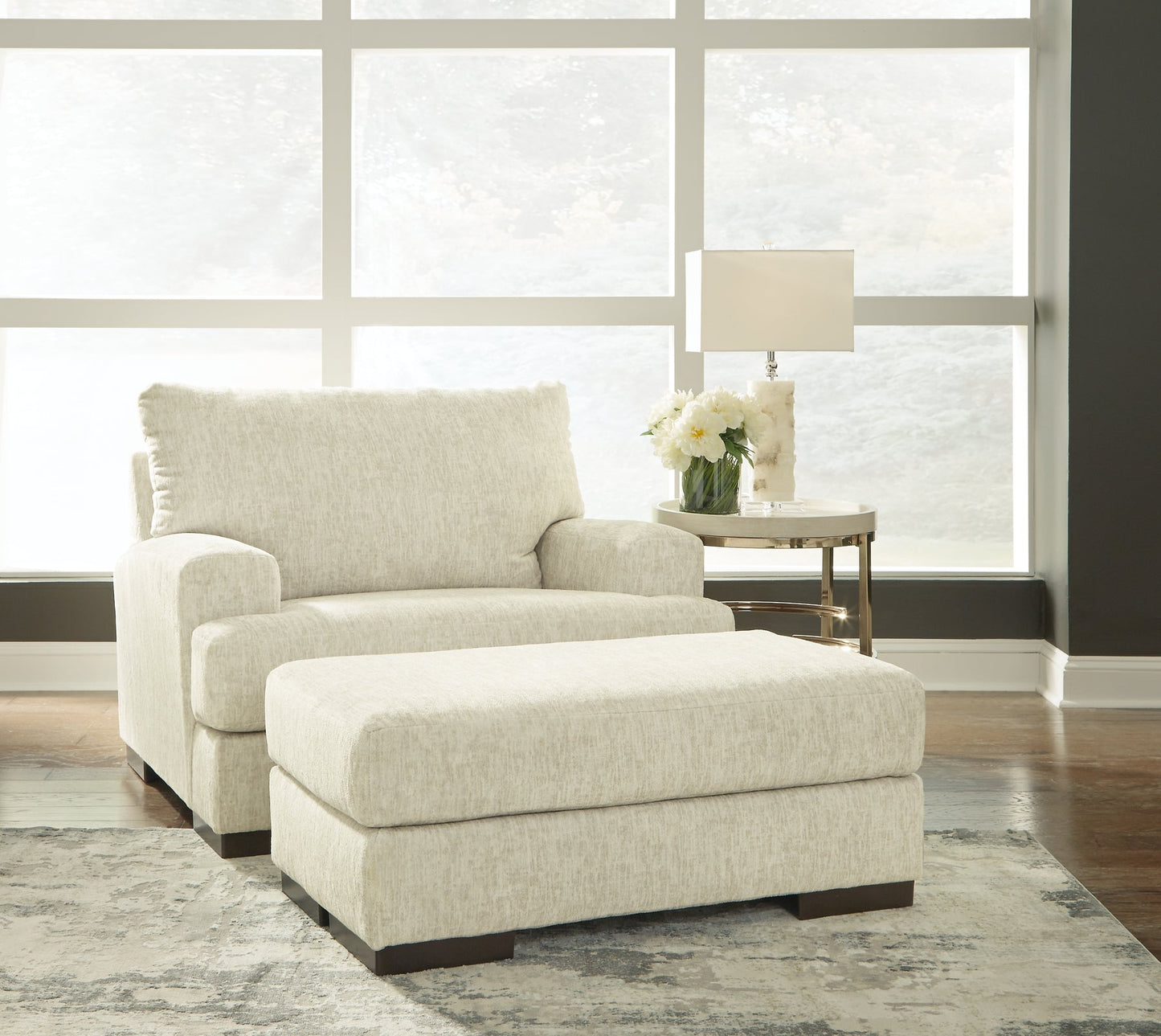 Caretti Sofa, Loveseat, Chair and Ottoman Cloud 9 Mattress & Furniture