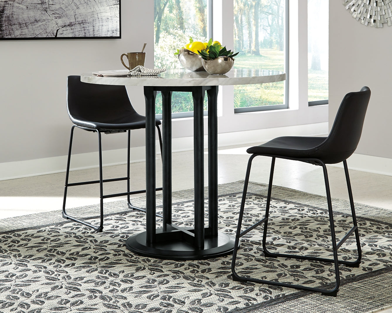 Centiar Counter Height Dining Table and 2 Barstools Cloud 9 Mattress & Furniture