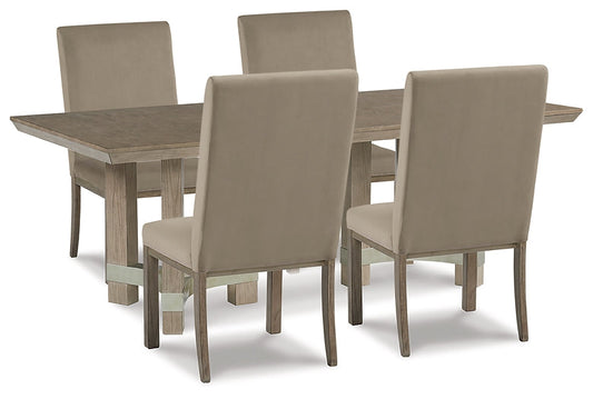 Chrestner Dining Table and 4 Chairs Cloud 9 Mattress & Furniture