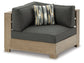 Citrine Park 5-Piece Outdoor Sectional with Ottoman Cloud 9 Mattress & Furniture