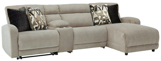 Colleyville 4-Piece Power Reclining Sectional with Chaise Cloud 9 Mattress & Furniture