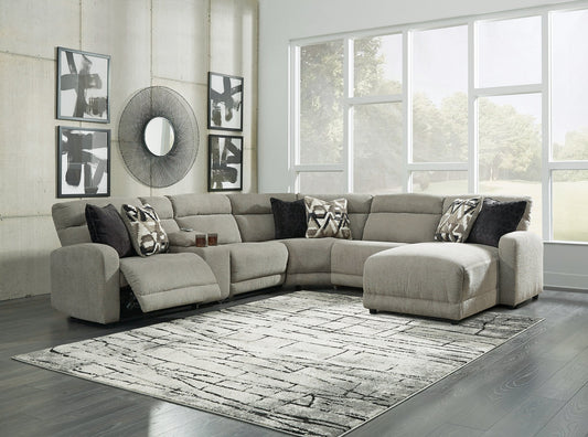 Colleyville 6-Piece Power Reclining Sectional with Chaise Cloud 9 Mattress & Furniture