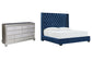Coralayne King Upholstered Bed with Dresser Cloud 9 Mattress & Furniture