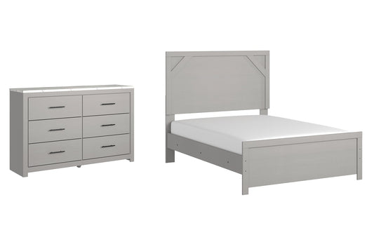 Cottonburg Full Panel Bed with Dresser Cloud 9 Mattress & Furniture