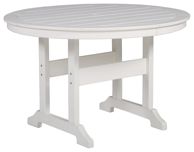 Crescent Luxe Round Dining Table w/UMB OPT Cloud 9 Mattress & Furniture