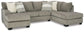 Creswell 2-Piece Sectional with Chaise Cloud 9 Mattress & Furniture