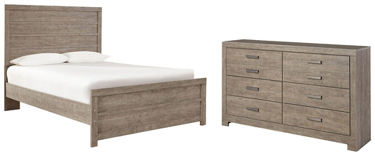 Culverbach Full Panel Bed with Dresser Cloud 9 Mattress & Furniture