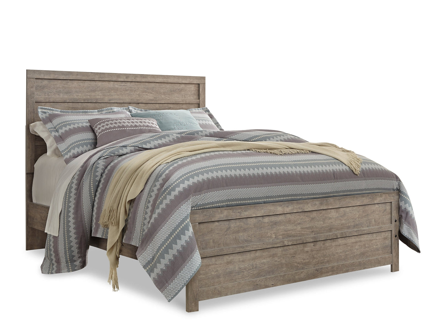 Culverbach Queen Panel Bed with Dresser Cloud 9 Mattress & Furniture