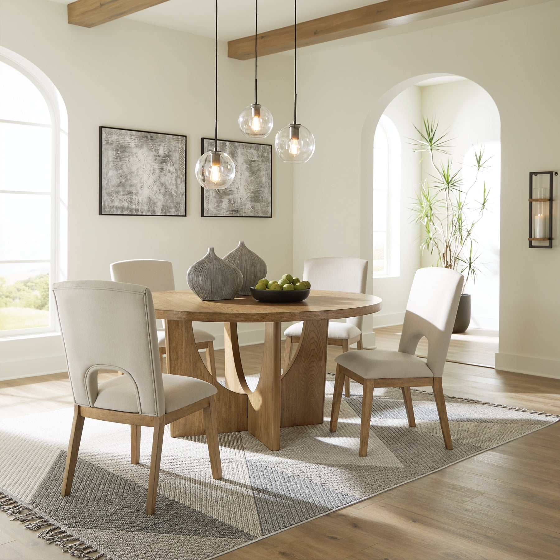 Dakmore Dining Table and 4 Chairs Cloud 9 Mattress & Furniture