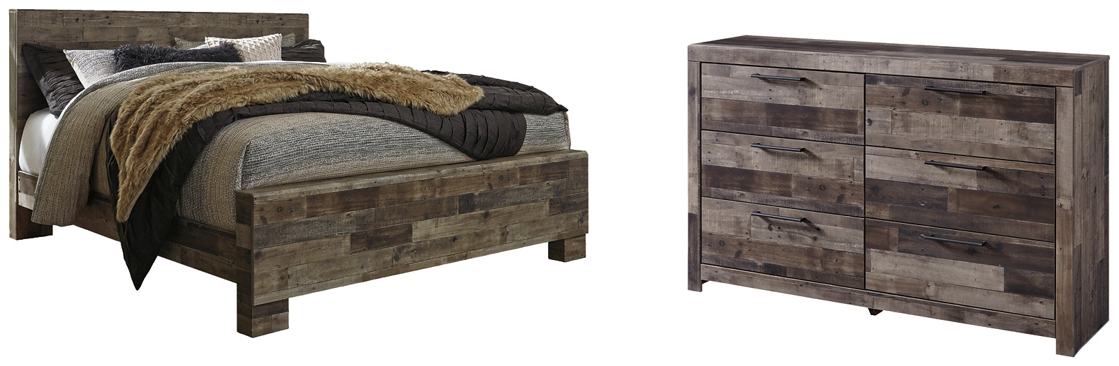 Derekson King Panel Bed with Dresser at Cloud 9 Mattress & Furniture furniture, home furnishing, home decor