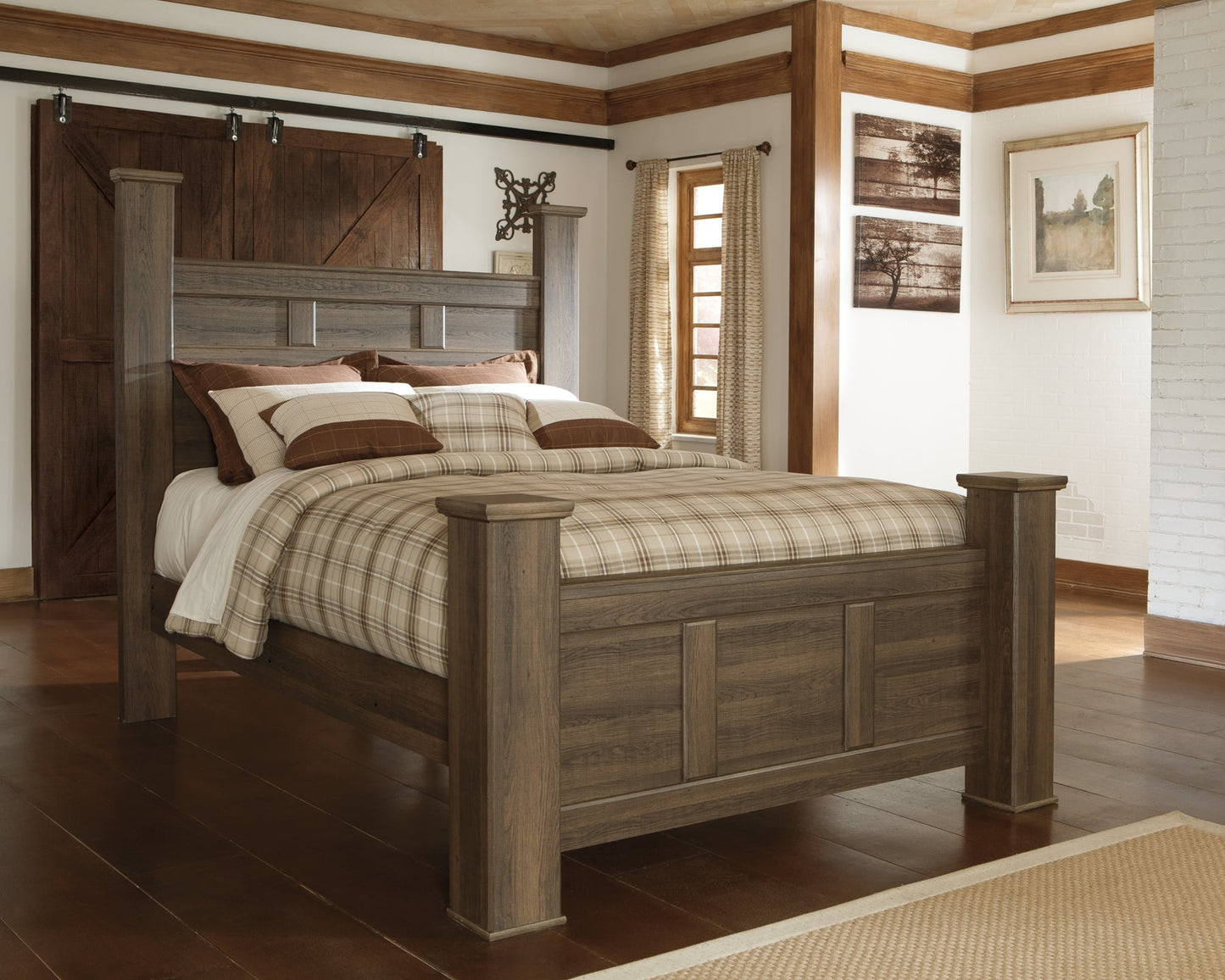 Juararo Queen Poster Bed with Dresser at Cloud 9 Mattress & Furniture furniture, home furnishing, home decor