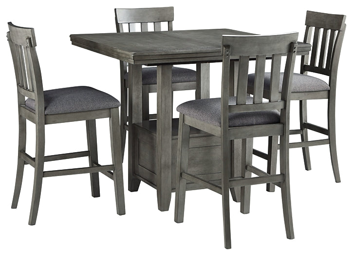 Hallanden Counter Height Dining Table and 4 Barstools at Cloud 9 Mattress & Furniture furniture, home furnishing, home decor