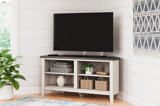 Dorrinson Small Corner TV Stand at Cloud 9 Mattress & Furniture furniture, home furnishing, home decor
