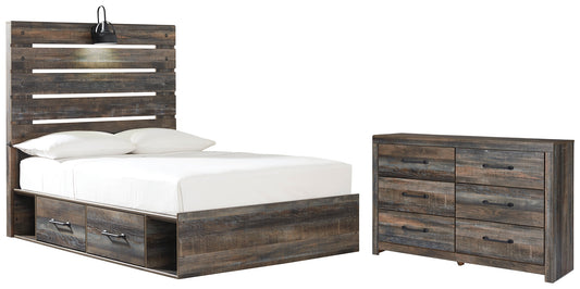 Drystan Twin Panel Bed with 2 Storage Drawers with Dresser at Cloud 9 Mattress & Furniture furniture, home furnishing, home decor