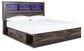 Drystan Queen Bookcase Bed with 4 Storage Drawers at Cloud 9 Mattress & Furniture furniture, home furnishing, home decor