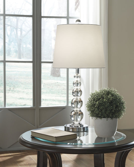 Joaquin Crystal Table Lamp (2/CN) at Cloud 9 Mattress & Furniture furniture, home furnishing, home decor