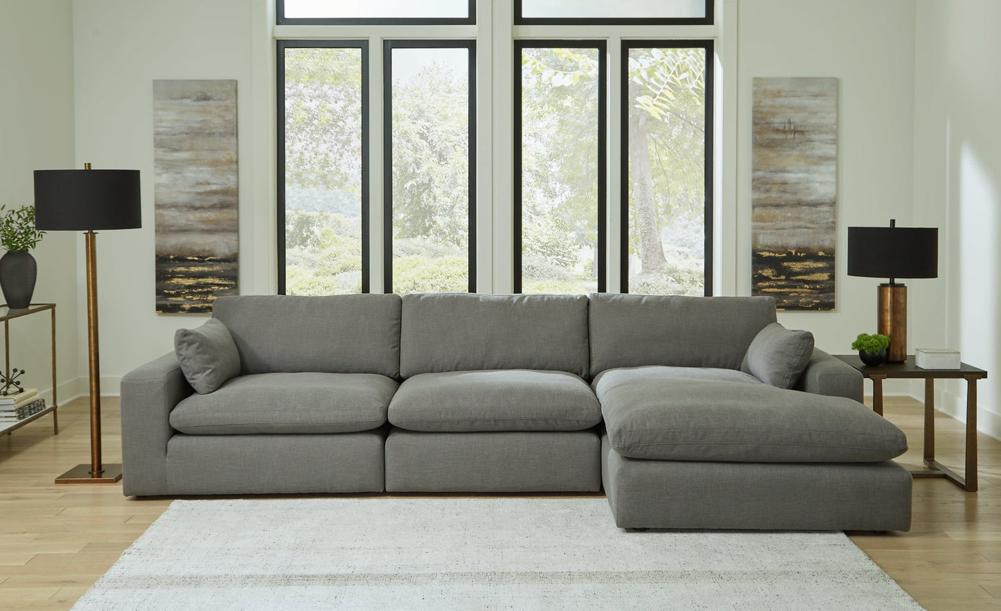 Elyza 3-Piece Sectional with Chaise at Cloud 9 Mattress & Furniture furniture, home furnishing, home decor