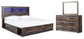 Drystan King Bookcase Bed with 4 Storage Drawers with Mirrored Dresser at Cloud 9 Mattress & Furniture furniture, home furnishing, home decor