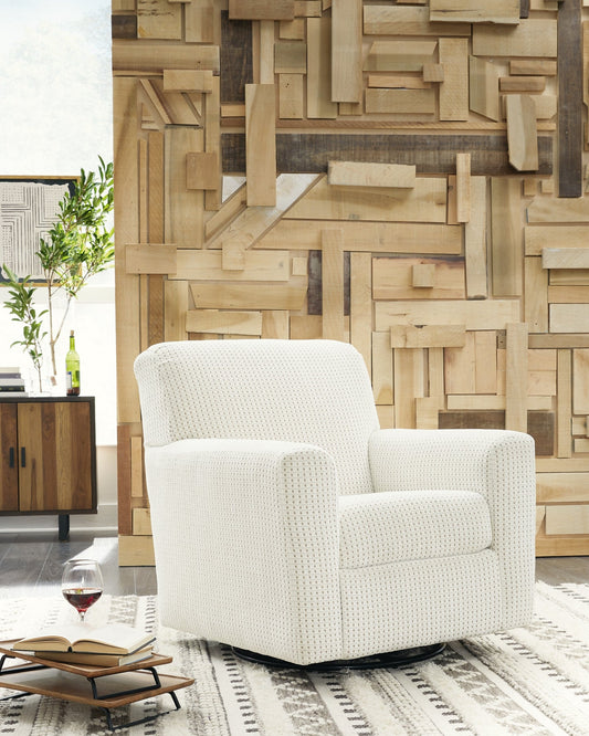 Herstow Swivel Glider Accent Chair at Cloud 9 Mattress & Furniture furniture, home furnishing, home decor