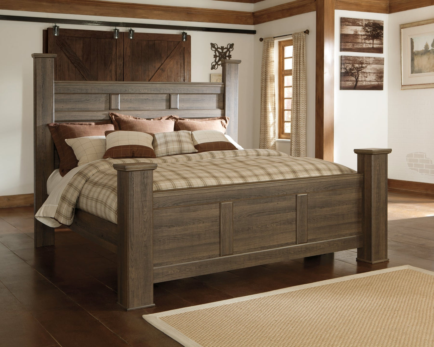 Juararo California King Poster Bed with Dresser at Cloud 9 Mattress & Furniture furniture, home furnishing, home decor