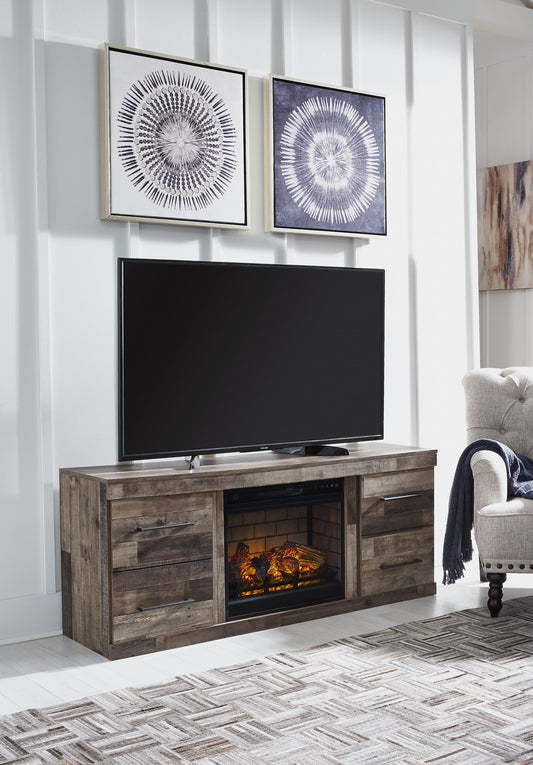 Derekson TV Stand with Electric Fireplace at Cloud 9 Mattress & Furniture furniture, home furnishing, home decor