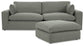Elyza 2-Piece Sectional with Ottoman at Cloud 9 Mattress & Furniture furniture, home furnishing, home decor