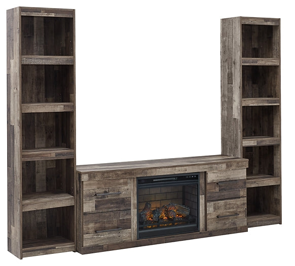 Derekson 3-Piece Entertainment Center with Electric Fireplace at Cloud 9 Mattress & Furniture furniture, home furnishing, home decor