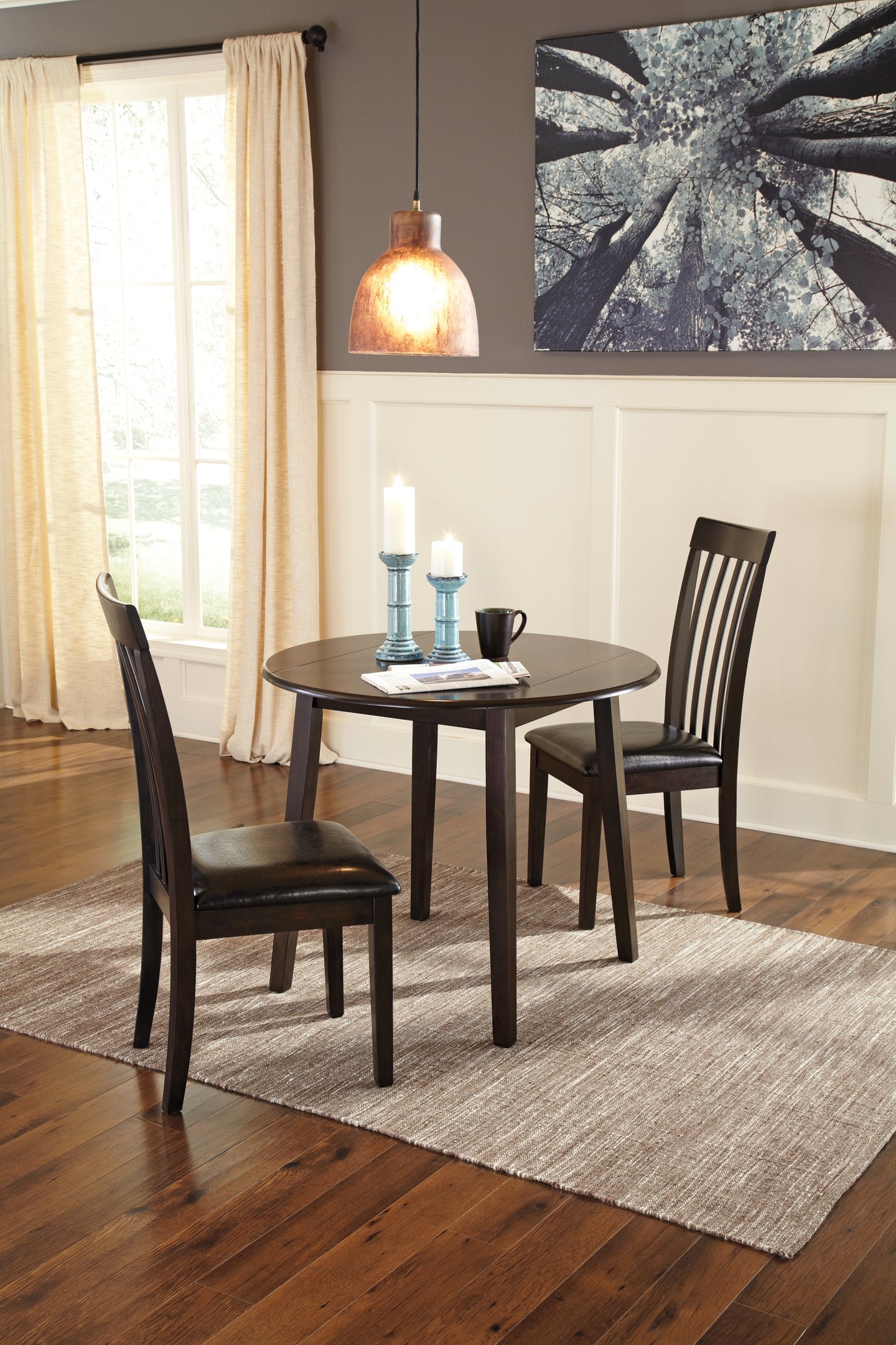 Hammis Round DRM Drop Leaf Table at Cloud 9 Mattress & Furniture furniture, home furnishing, home decor