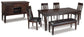 Haddigan Dining Table and 4 Chairs and Bench with Storage at Cloud 9 Mattress & Furniture furniture, home furnishing, home decor