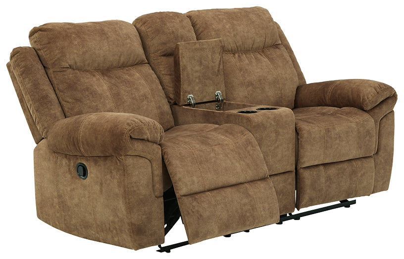 Huddle-Up Glider REC Loveseat w/Console at Cloud 9 Mattress & Furniture furniture, home furnishing, home decor