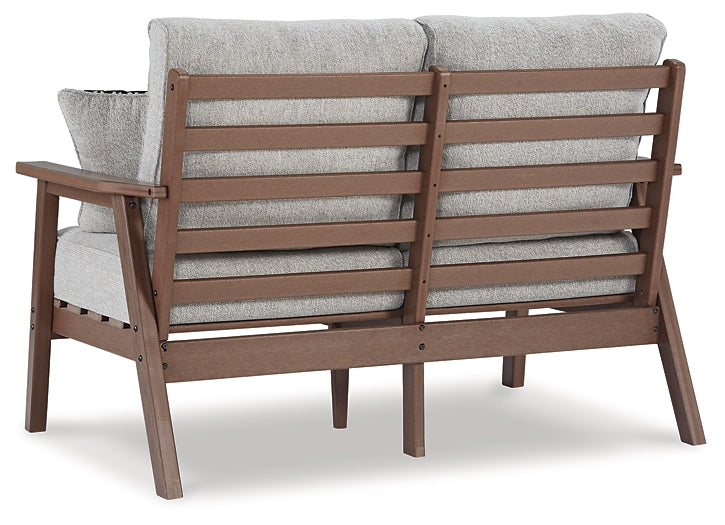 Emmeline Outdoor Sofa and Loveseat with Coffee Table and 2 End Tables at Cloud 9 Mattress & Furniture furniture, home furnishing, home decor