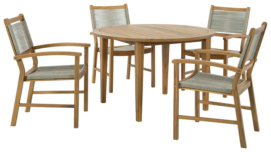Janiyah Outdoor Dining Table and 4 Chairs at Cloud 9 Mattress & Furniture furniture, home furnishing, home decor
