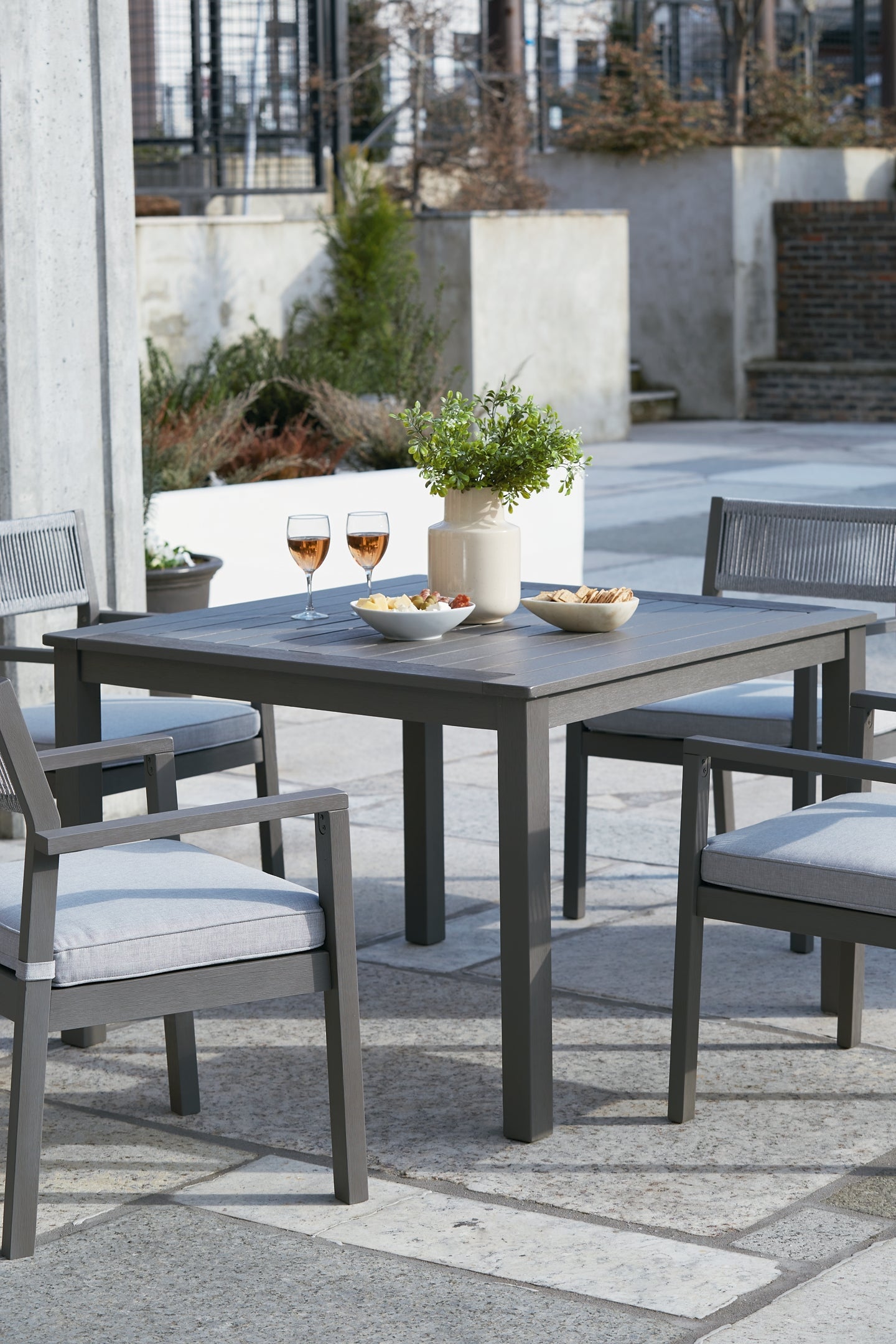Eden Town Outdoor Dining Table and 4 Chairs at Cloud 9 Mattress & Furniture furniture, home furnishing, home decor