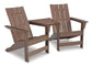 Emmeline 2 Adirondack Chairs with Connector Table at Cloud 9 Mattress & Furniture furniture, home furnishing, home decor