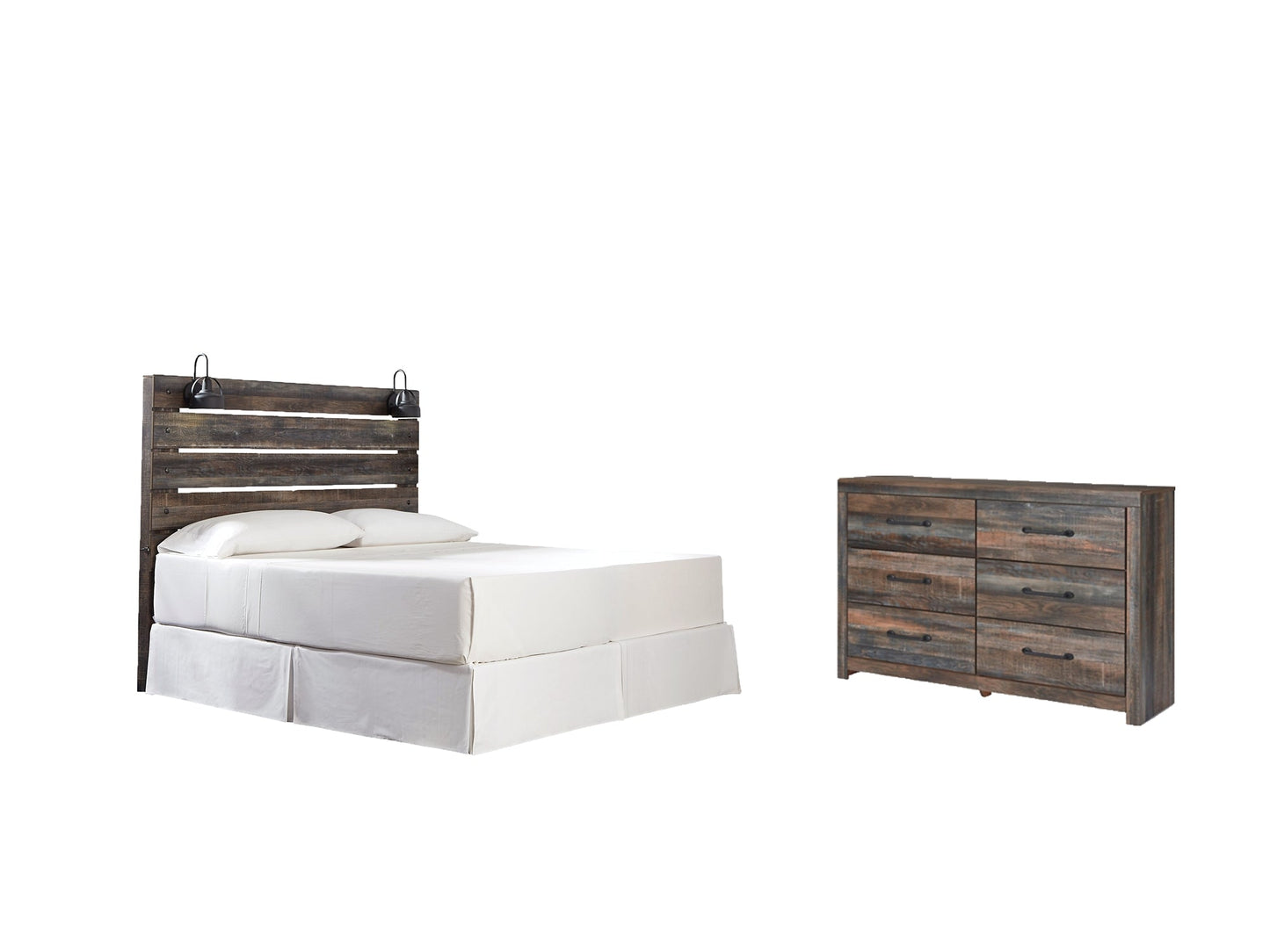 Drystan King Panel Headboard with Dresser at Cloud 9 Mattress & Furniture furniture, home furnishing, home decor