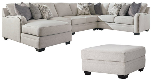 Dellara 5-Piece Sectional with Ottoman at Cloud 9 Mattress & Furniture furniture, home furnishing, home decor