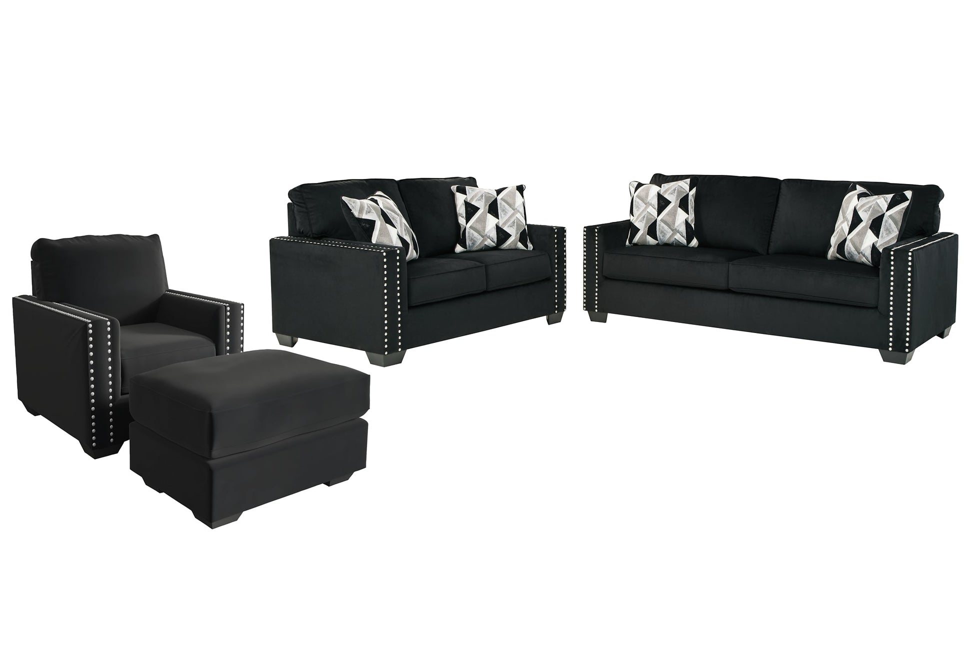 Gleston Sofa, Loveseat, Chair and Ottoman at Cloud 9 Mattress & Furniture furniture, home furnishing, home decor